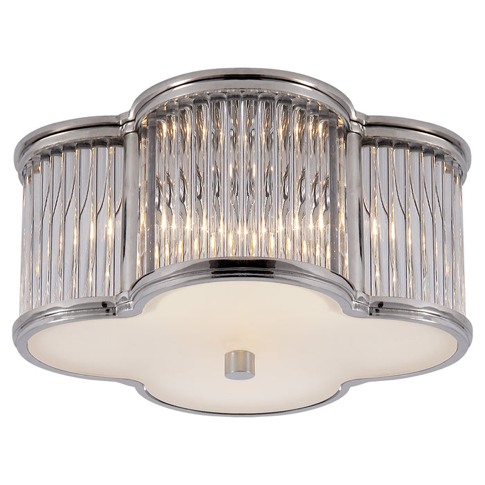 Visual Comfort - AH 4014PN/CG-FG - Two Light Flush Mount - Basil - Polished Nickel with Clear Glass