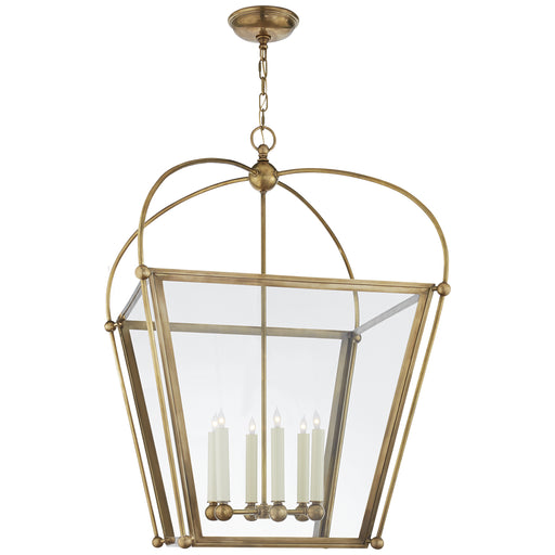 Visual Comfort - CHC 3440AB-CG - Six Light Lantern - Riverside - Antique-Burnished Brass