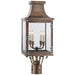 Visual Comfort - CHO 7820NC-CG - Four Light Post Lantern - Bedford - Natural Copper