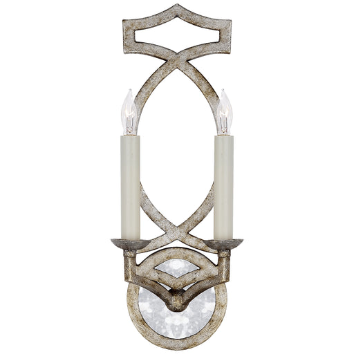 Visual Comfort - NW 2311VS - Two Light Wall Sconce - Brittany - Venetian Silver