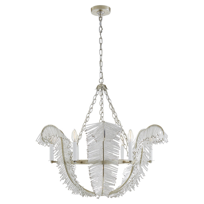 Visual Comfort - NW 5051BSL - Six Light Chandelier - Calais - Burnished Silver Leaf