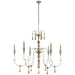 Visual Comfort - SK 5004FG - Six Light Chandelier - Michele - French Gild Silver and Gold