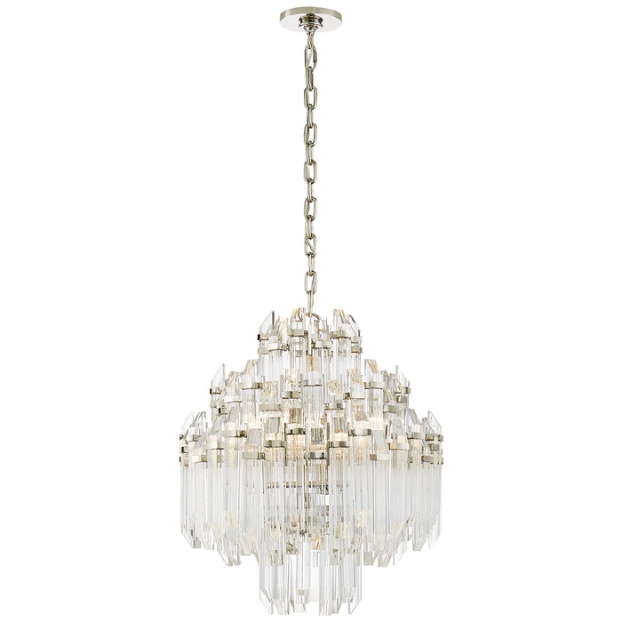 Visual Comfort - SK 5424PN-CA - Six Light Chandelier - Adele - Polished Nickel with Clear Acrylic