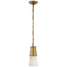 Visual Comfort - TOB 5751HAB-WG - One Light Pendant - Robinson - Hand-Rubbed Antique Brass