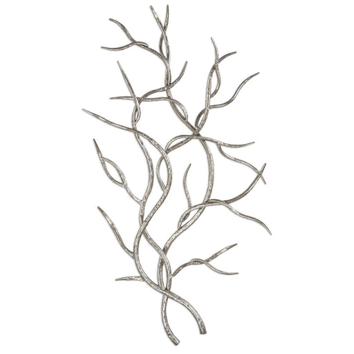Uttermost - 04053 - Wall Art - Silver Branches - Antiqued Silver Leaf