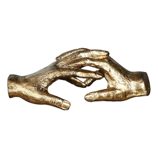 Uttermost - 20121 - Sculpture - Hold My Hand - Antiqued, Gold Leaf