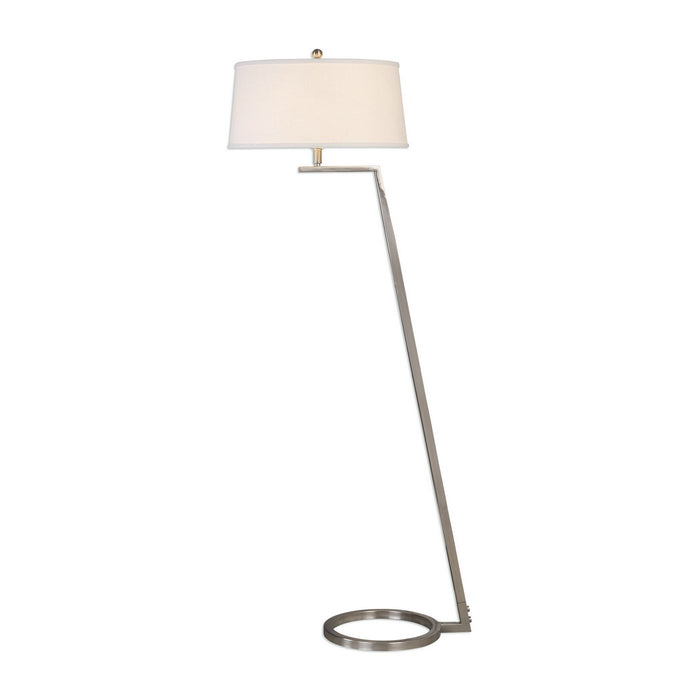 Uttermost - 28108 - One Light Floor Lamp - Ordino - Brushed Nickel