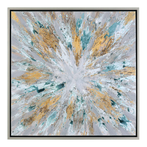 Uttermost - 34361 - Wall Art - Exploding Star - Silver Leaf