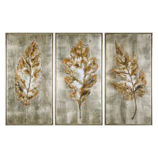 Uttermost - 35334 - Wall Art - Champagne Leaves - Burnished Champagne