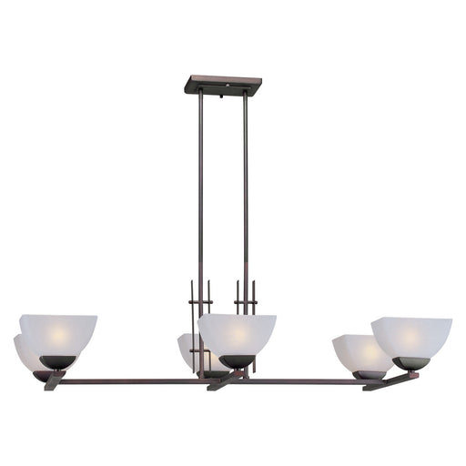 Six Light Oval Chandelier-Linear/Island-Forte-Lighting Design Store