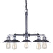 Forte - 7159-05-49 - Five Light Chandelier - Industrial Gray