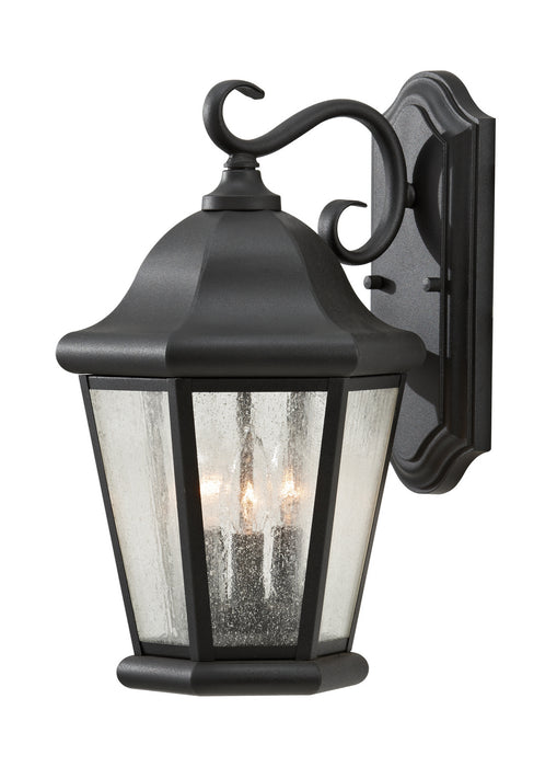 Generation Lighting - OL5902BK - Three Light Outdoor Wall Lantern - Martinsville - Black