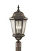 Generation Lighting - OL5907CB - Three Light Outdoor Post Lantern - Martinsville - Corinthian Bronze