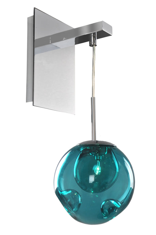 Kalco - 309520CH/AQUA - One Light Wall Bracket - Meteor - Chrome