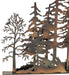 Meyda Tiffany - 173325 - Window Art - Tall Pines - Antique Copper,Burnished