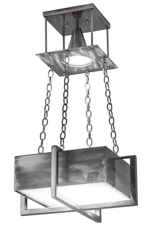 Meyda Tiffany - 177380 - One Light Pendant - Quadrato - Steel
