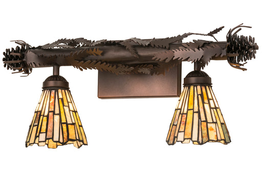 Meyda Tiffany - 178561 - Two Light Wall Sconce - Delta - Mahogany Bronze