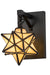 Meyda Tiffany - 180438 - One Light Wall Sconce - Moravian Star - Craftsman Brown