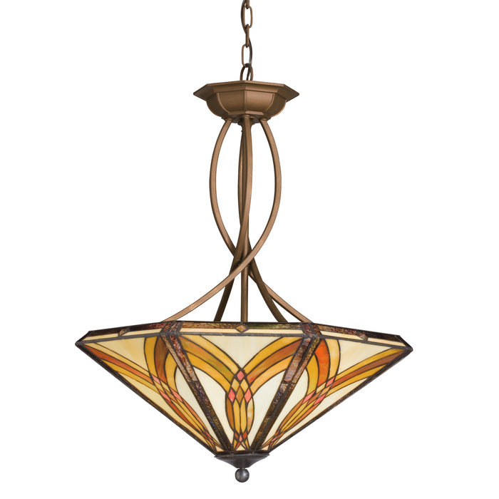 Meyda Tiffany - 65174 - Six Light Inverted Pendant - Catch Of The Day - Steel