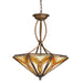 Meyda Tiffany - 65174 - Six Light Inverted Pendant - Catch Of The Day - Steel