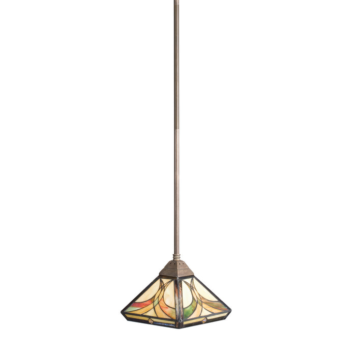 Meyda Tiffany - 65175 - Six Light Inverted Pendant - Catch Of The Day - Steel