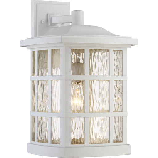 Quoizel - SNN8411W - One Light Outdoor Wall Lantern - Stonington - White Lustre