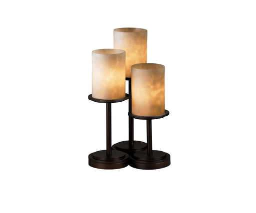 Justice Designs - CLD-8797-10-DBRZ - Three Light Table Lamp - Clouds - Dark Bronze