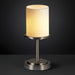 Justice Designs - CNDL-8798-10-CREM-NCKL - One Light Table Lamp - CandleAria - Brushed Nickel