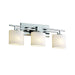 Justice Designs - FSN-8703-30-OPAL-CROM - Three Light Bath Bar - Fusion - Polished Chrome
