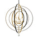 Crystorama - 587-EB-GA - Nine Light Chandelier - Luna - English Bronze / Antique Gold
