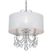 Crystorama - 6623-CH-CL-MWP - Three Light Mini Chandelier - Othello - Polished Chrome