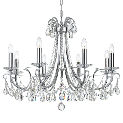 Crystorama - 6828-CH-CL-MWP - Eight Light Chandelier - Othello - Polished Chrome