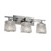 Justice Designs - GLA-8703-30-LACE-NCKL - Three Light Bath Bar - Veneto Luce™ - Brushed Nickel