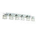 Justice Designs - GLA-8706-30-LACE-NCKL - Six Light Bath Bar - Veneto Luce™ - Brushed Nickel