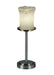 Justice Designs - GLA-8799-16-WHTW-NCKL - One Light Table Lamp - Veneto Luce™ - Brushed Nickel