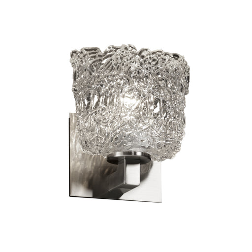 Justice Designs - GLA-8921-30-LACE-NCKL - Wall Sconce - Veneto Luce™ - Brushed Nickel