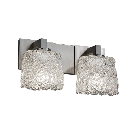 Justice Designs - GLA-8922-30-LACE-NCKL - Two Light Bath Bar - Veneto Luce™ - Brushed Nickel
