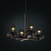 Justice Designs - MSH-8100-10-DBRZ - Four Light Chandelier - Wire Mesh™ - Dark Bronze