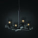 Justice Designs - MSH-8100-15-MBLK - Four Light Chandelier - Wire Mesh™ - Matte Black