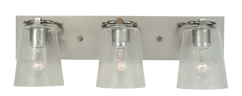 Framburg - 4853 SP/PN/CS - Three Light Bath - Mercer - Satin Pewter with Polished Nickel