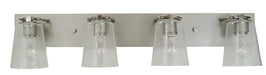 Framburg - 4854 SP/PN/CS - Four Light Bath - Mercer - Satin Pewter with Polished Nickel