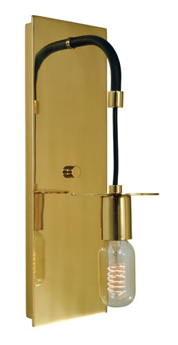 Framburg - 4891 PB/MBLACK - One Light Bath - Juliette - Polished Brass with Matte Black