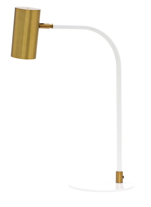 House of Troy - C350-WB/WT - LED Table Lamp - Cavendish - Weathered Brass and White