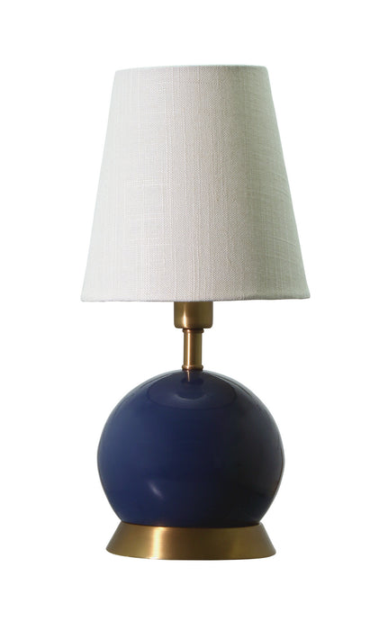 House of Troy - GEO109 - One Light Table Lamp - Geo - Navy Blue with Weathered Brass