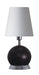 House of Troy - GEO110 - One Light Table Lamp - Geo - Black Matte with Chrome
