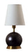 House of Troy - GEO111 - One Light Table Lamp - Geo - Mahogany Bronze with Weathered Brass