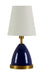 House of Troy - GEO209 - One Light Table Lamp - Geo - Navy Blue with Weathered Brass