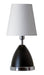 House of Troy - GEO210 - One Light Table Lamp - Geo - Black Matte with Chrome