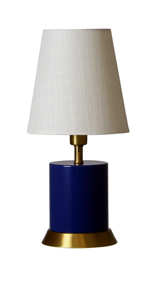 House of Troy - GEO309 - One Light Table Lamp - Geo - Navy Blue with Weathered Brass