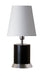 House of Troy - GEO310 - One Light Table Lamp - Geo - Black Matte with Chrome